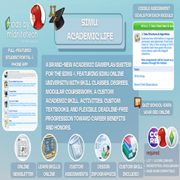 midnitetech SimU: Academic Life / translation spanish by Monisims project image