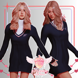 "Niven in Love" Sweater dress for Females (Valentines Collection) project image
