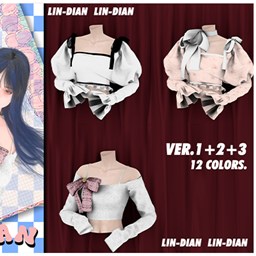 LIN-DIAN Three different styles of women tops