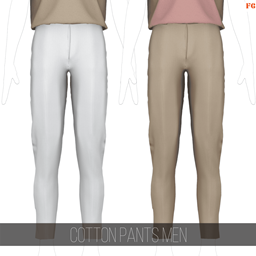 Fifthscreations - Cotton Pants - Men - CAS Cloting - Maxis Match CC project image
