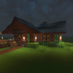 (30nsg) Cottage House with Farm logo