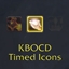 KBOCD Timed Icons logo