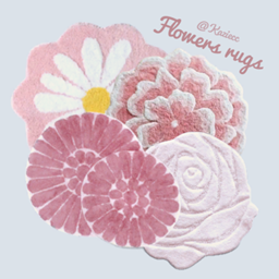 Kaziecc ~ Flowers rugs bathroom logo