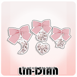 LIN-DIAN Bow Earrings Set
