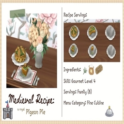 littlbowbub A Royal Pigeon Pie ~ Medieval Recipe / translation spanish by Monisims