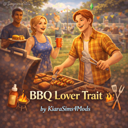 BBQ Lover Trait by KiaraSims4Mods   - Tradução PTBR