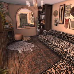 Afro-Boho - Afrocentric Style - Cozy Living Room