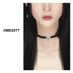 OWO2077 - Chic Metal Butterfly Choker