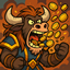 Sleek Gold Loot logo