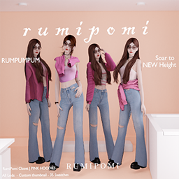 Rumpumpum_Pink Hoodies logo