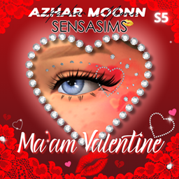 MA'AM VALENTINE S5 PIERCING [AZHARMOONN] X [SENSASIMS] COMPO STRASS COEUR  Exterieur SOURCIL project image