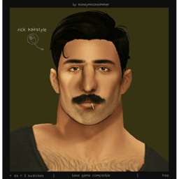 rick hairstyle by honeymoonsimmer logo