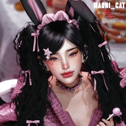 [Maoni_cat]ACC Rabbit ear bow HAIR No.54 logo