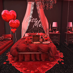 Valentines Suprise - Romantic Red Bedroom