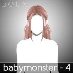 DOUX - BabyMonster Hairstyle (Back)