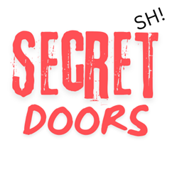 Secret Doors by neon green logo