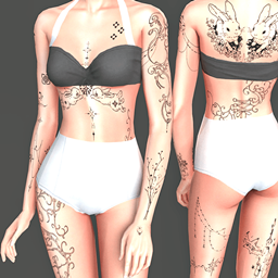 Winter magic tattoo logo