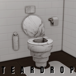 Teardrop toilet by Styvlen logo