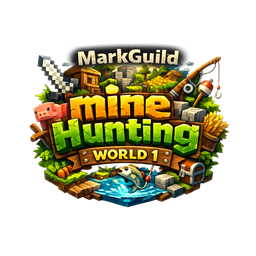 MarkGuild ''mineHunting'' World 1 - {Forge} logo