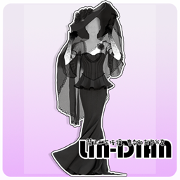 LIN-DIAN Retro Halloween strapless maxi dress logo