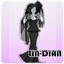 LIN-DIAN Retro Halloween strapless maxi dress logo