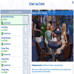 Simsefin Brunch With Friends event / translation spanish by Monisims project image