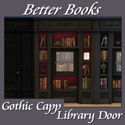 Better Books in Goth Capp Library Passageway logo