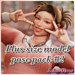 Acha Plus size model pose pack #2 (in game) logo