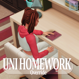 Uni Homework🎓Override logo