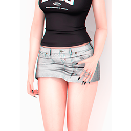 🍜 Spaghetti y2k Mini Skirt 🍜 logo
