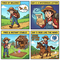 Free Horse and Flute Delivery logo