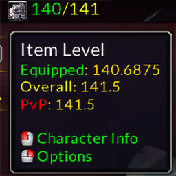 Titan Panel [Item Level] Continued