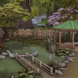 Realistic Magnolia Blossom Park logo