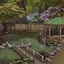 Realistic Magnolia Blossom Park logo
