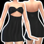 VelvetySims' Hollow Out Mini Dress logo