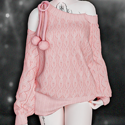 One shoulder sweater atomiclight logo