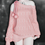 One shoulder sweater atomiclight logo