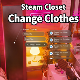 Steam Closet Change Clothes logo