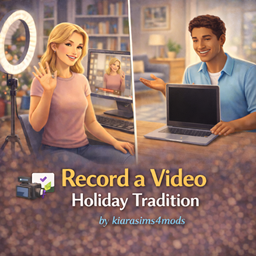 Record a Video Tradition by kiarasims4mods - Tradução PTBR