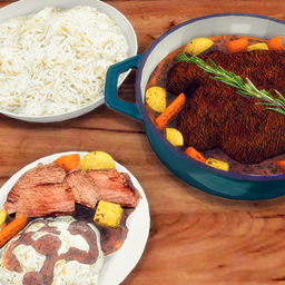 Pot Roast with White Rice logo