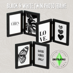 Black & White Twin Photo Frame logo