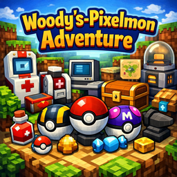 Woody's-Pixelmon Adventure logo