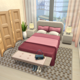 Clean Modern Pink Bedroom logo