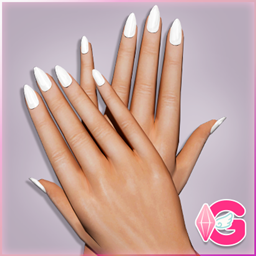 Classic Medium Almond Gel Nails • N07 logo
