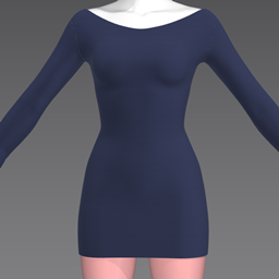 Boatneck Bodycon Minidress logo