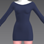 Boatneck Bodycon Minidress logo