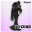 LIN-DIAN Retro Halloween strapless maxi dress object logo