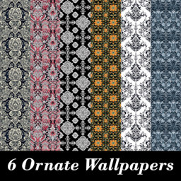 Ornate Patterned Wallpaper, Set 4 logo