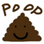 Throwable poop logo
