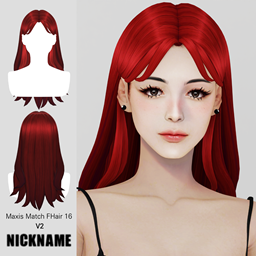 Maxis Match FHair 016 V2 logo